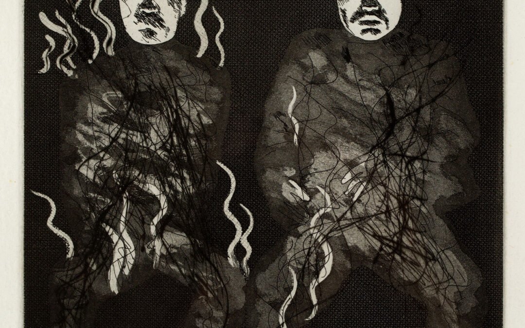 David Hockney For Six Fairy Tales from the Brothers Grimm – Corpses on Fire, 1969 1,500$