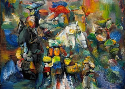 <ttl>Gayane Khachatrian <br>Dancers in the Horse Wind, 1994 <br></ttl>Contact for price