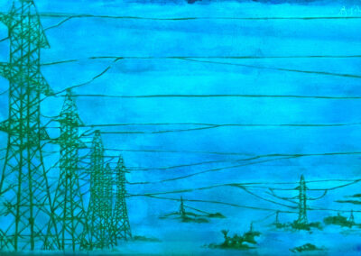 <ttl>Goga Japaridze <br>Landscape N2. Towers, 2023 <br></ttl>1,800$