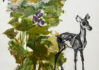 <ttl>Guranda Klibadze <br>Flowers. Roe Deer, 2025 <br></ttl>1,400$