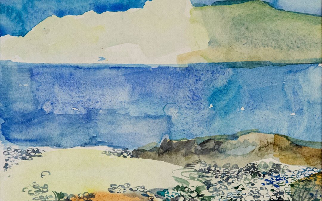 Irakli Parjiani Landscape with pebbles and eggs, 1981 3500$