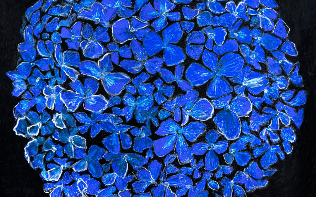 Keti Benashvili Blue Hydrangea, 2025 1,200$