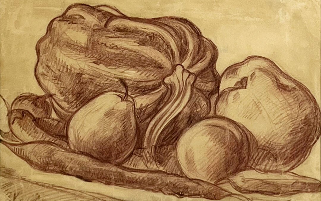 Kirill Zdanevich Still-life with Pumpkin, 1943 3,800$