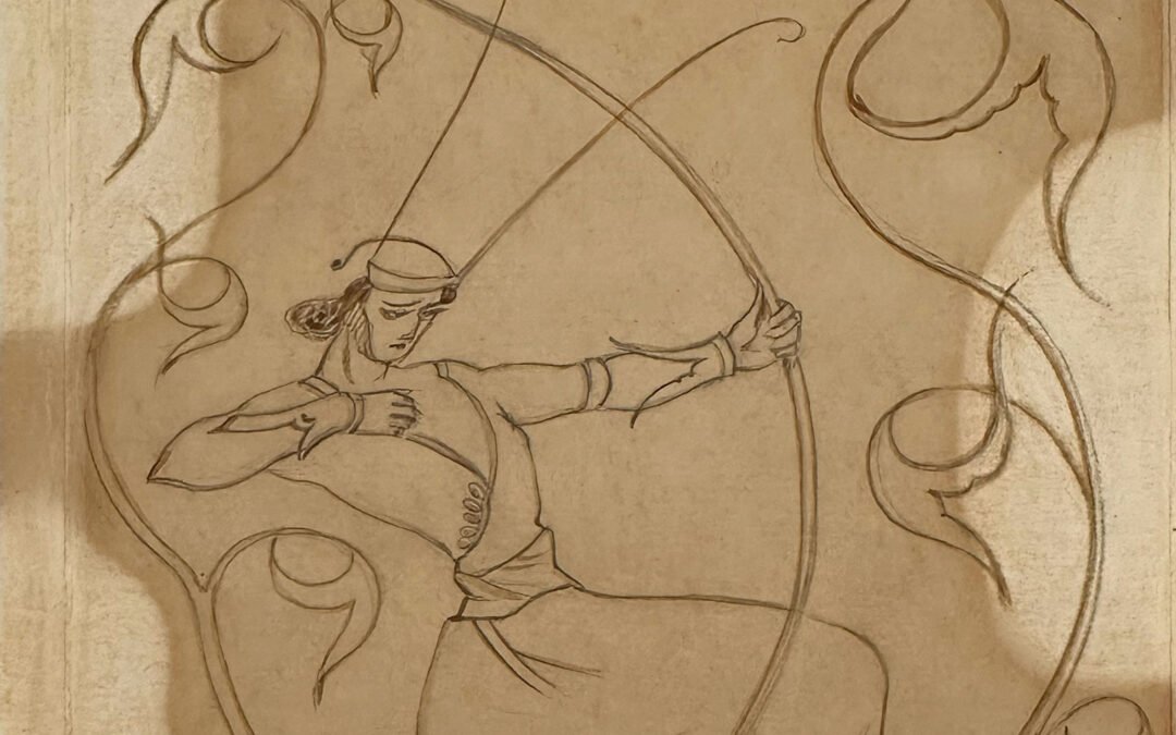 Lado Gudiashvili Archer, 1955 Contact for price