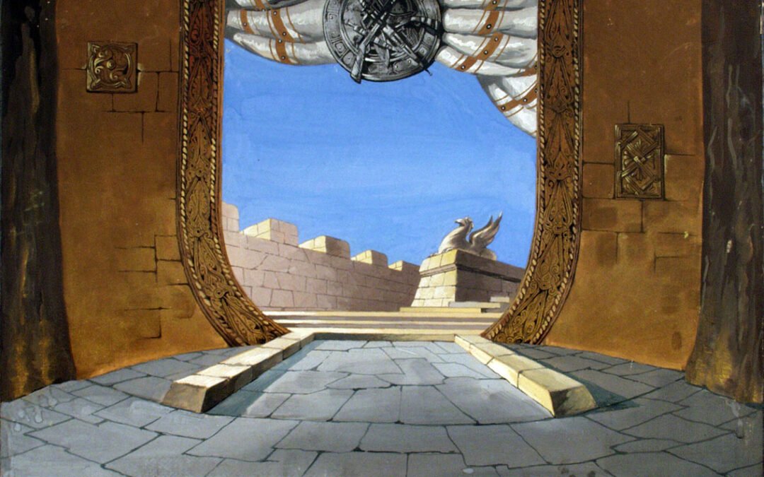 Nikoloz Kazbegi Stage design for the Performance Maia Tskneteli, 1961 3,600$