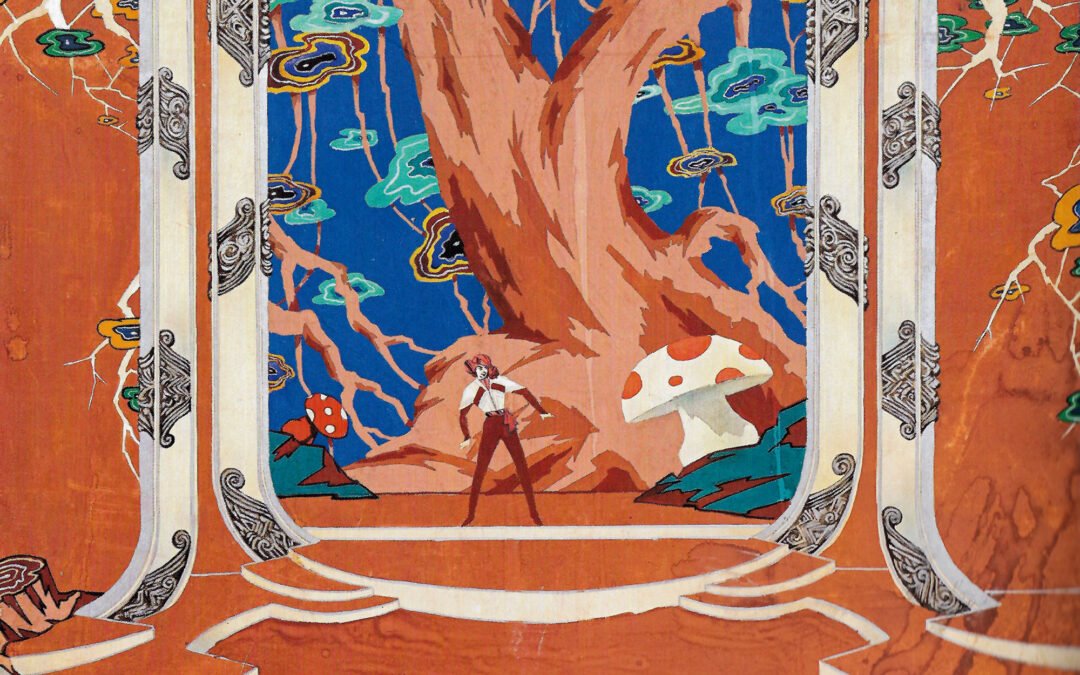 Nikoloz Kazbegi Decoration sketch for the Operetta Irmisa, 1971 4,500$