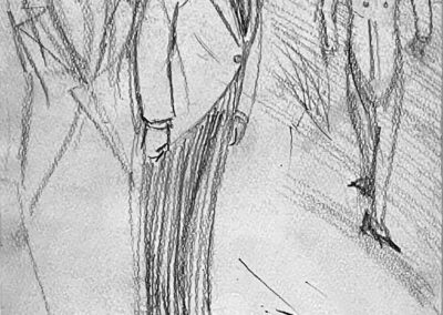 <ttl>Shalva Kikodze <br>Sketch (two-sided), 1920 <br></ttl>2,200$