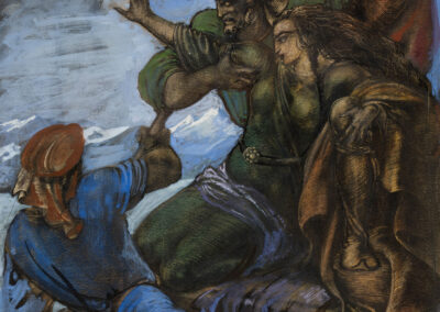 <ttl>Tamar Abakelia <br>The Knight in the Panther’s Skin. Illustration The Abduction of Nestan, 1930 <br></ttl>10,000$