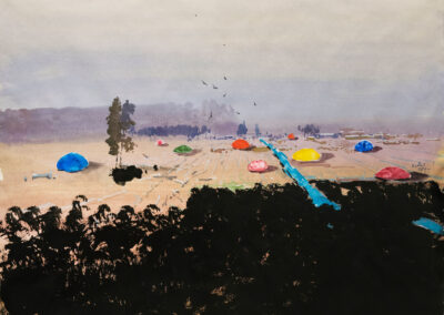 Tato Akhalkatsishvili <br>Landscape. From the exhibition Drawings on Paper, 2022 <br>2,500$