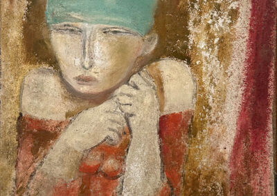 <ttl>Temo Japaridze <br>Woman in a Red Dress, 1990 <br></ttl>Contact for price