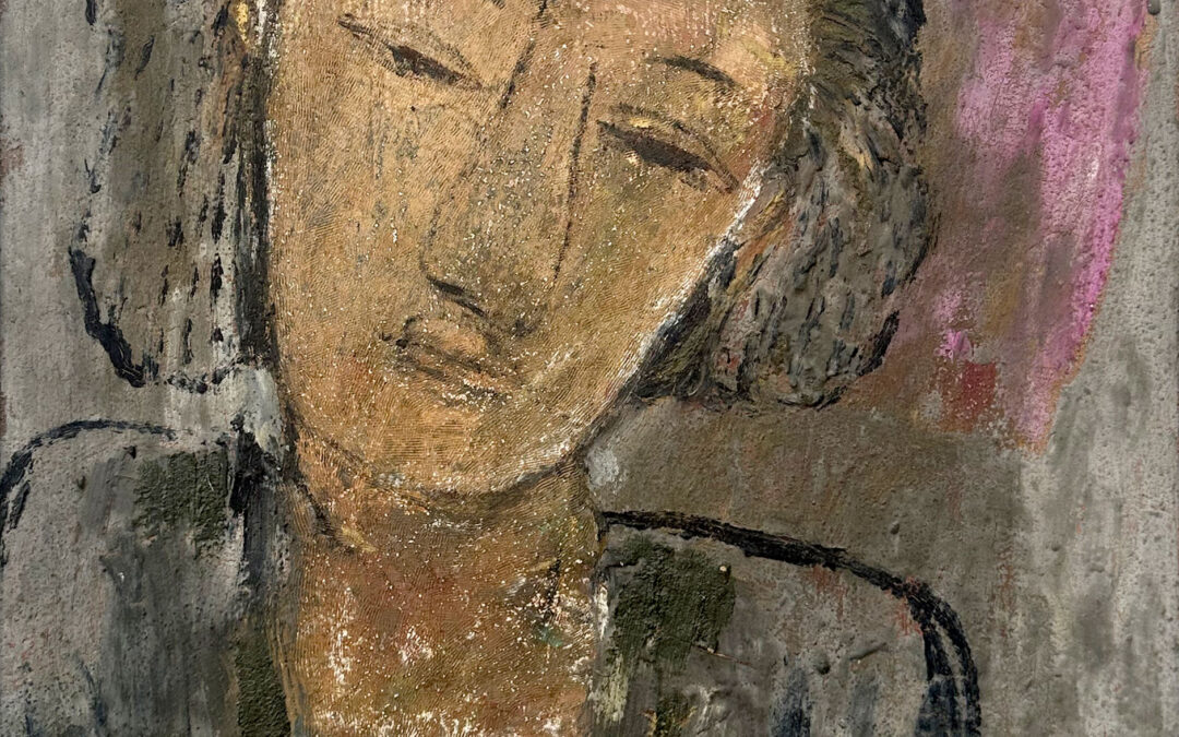 Temo Japaridze A yellow ochre portrait of a woman, 1997 Contact for price