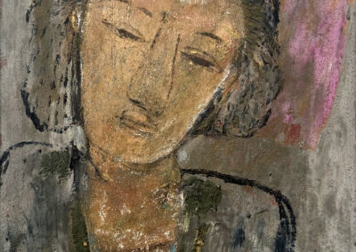 <ttl>Temo Japaridze <br>A yellow ochre portrait of a woman, 1997 <br></ttl>Contact for price