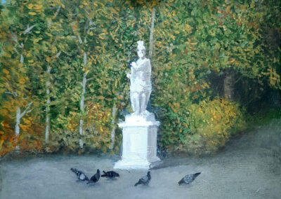 <ttl>Tika Chkhikvishvili <br>The White Statue and the Pigeons, 2023 <br></ttl>450$