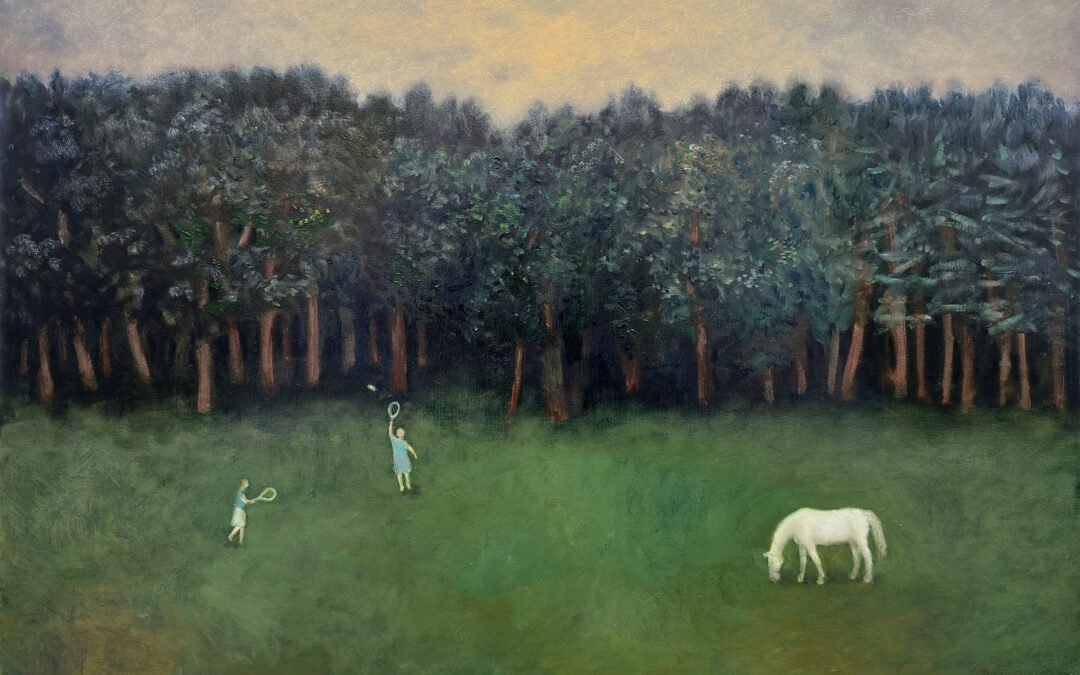 Tinatin Chkhikvishvili White Horse and Badminton, 2026 1,800$