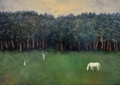 <ttl>Tinatin Chkhikvishvili <br>White Horse and Badminton, 2026 <br></ttl>1,800$