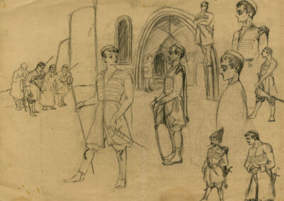 <ttl>Valerian Sidamon-Eristavi <br>Sketch, 1910-1020s <br></ttl>2,500$