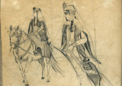 <ttl>Valerian Sidamon-Eristavi <br>Sketch, 1910-1020s <br></ttl>1,800$